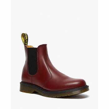 Dr Martens 2976 Smooth Kožené - Bordove Chelsea Cizmy Panske, DR0067